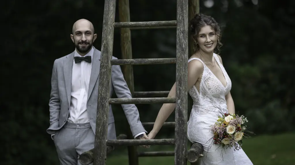 Hochzeitsfotograf Ulrich Roth fotografiert Brautpaar in der Pfalz